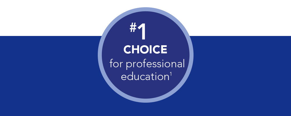 #1 choice for professional education 1