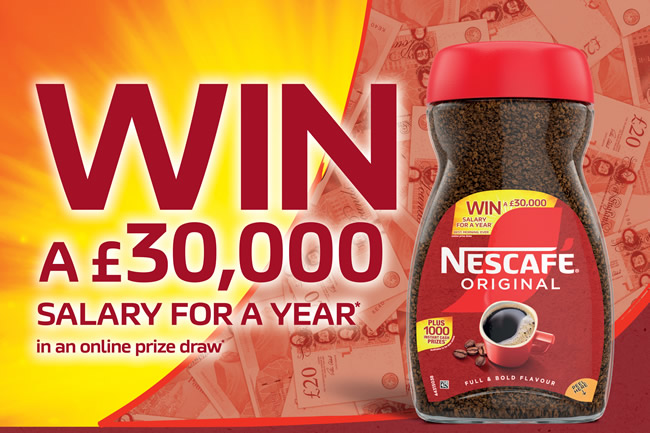 Win a £30,000 salary for a year