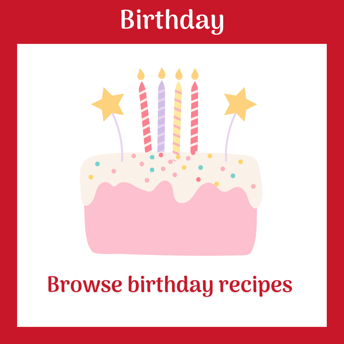 Browse birthday recipes