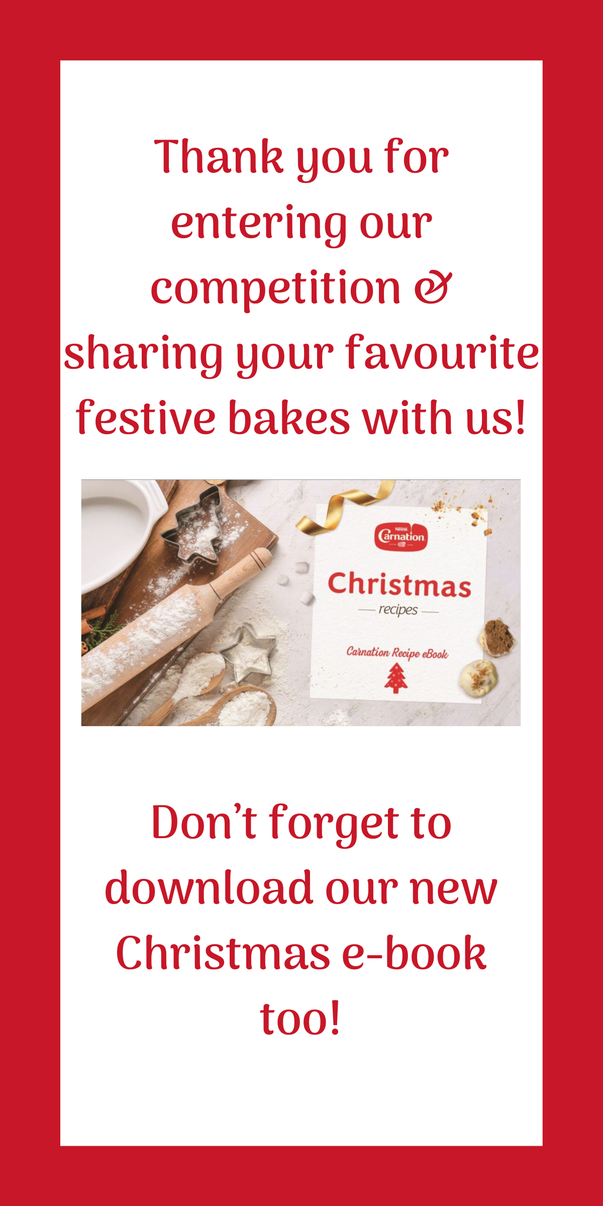 Thank you for entering our competition