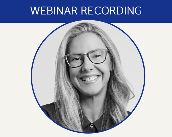 Webinar recording