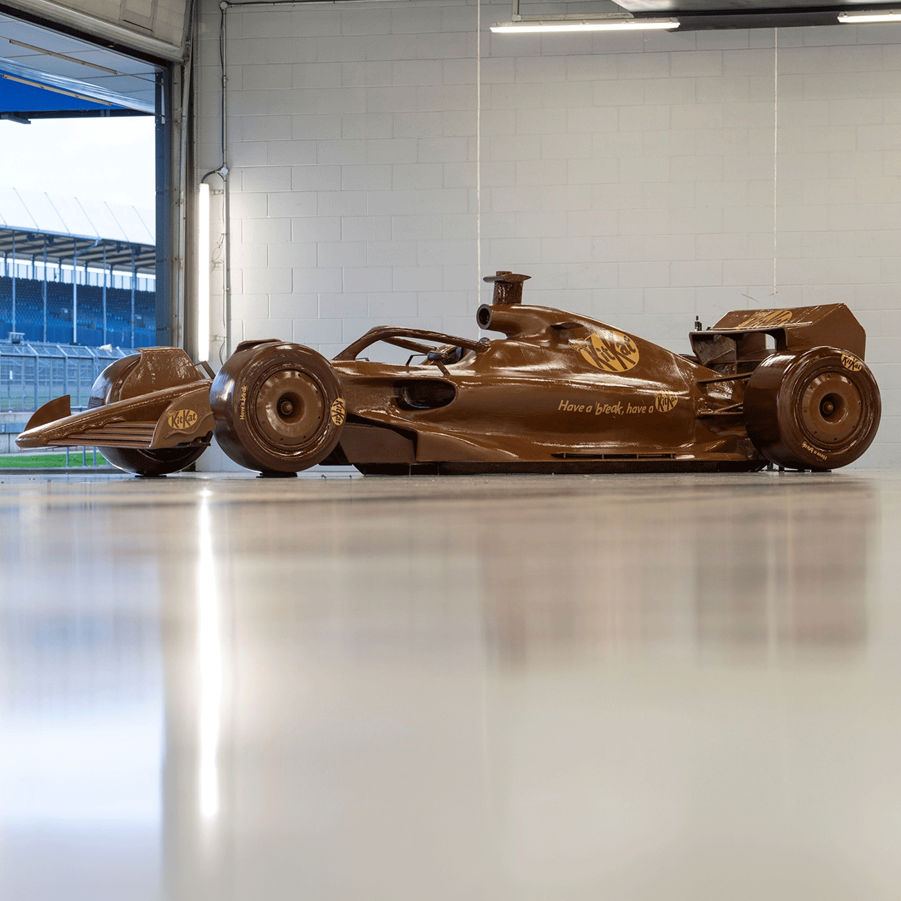 Giant chocolate KITKAT car