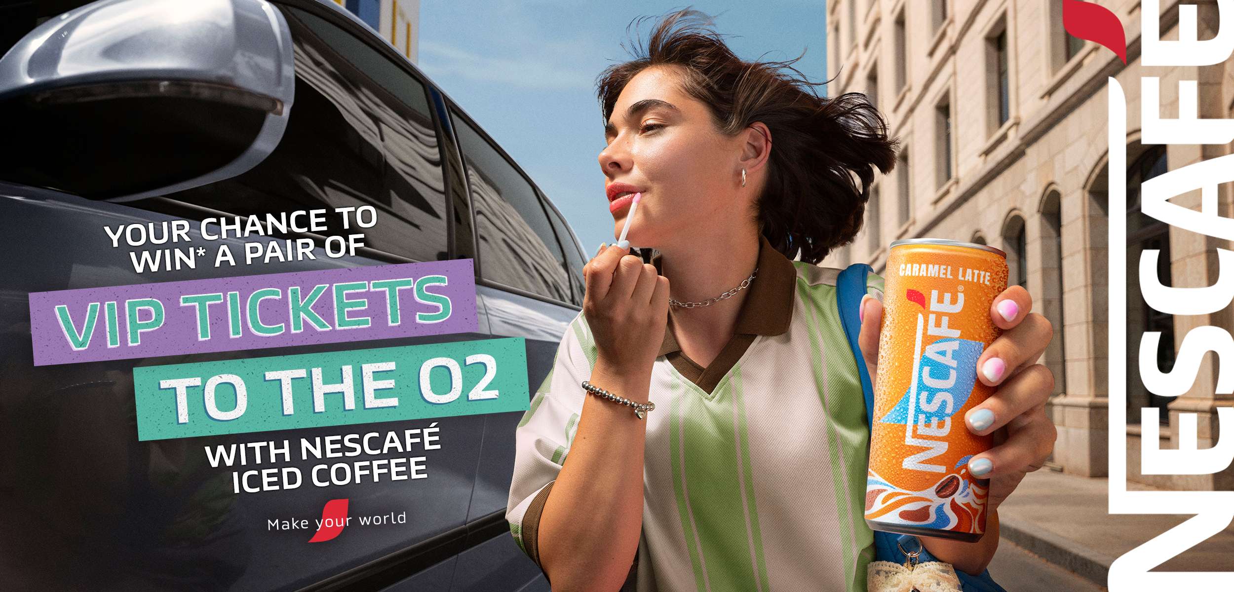 Nescafé | Your chance to win* a pair of VIP tickets to the O2 with Nescafé Iced Coffee | Make your world