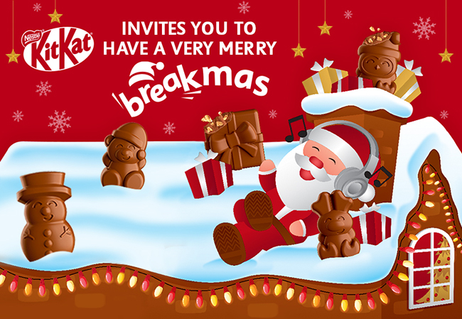 KitKat invites you to have a very merry breakmas