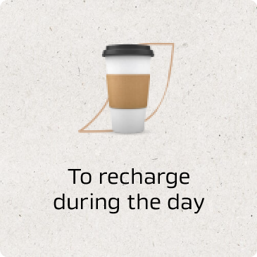 To recharge during the day