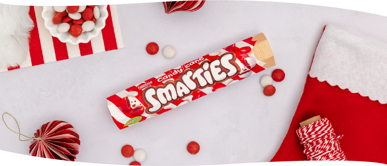 Smarties Candy Cane Chocolate Giant Tube