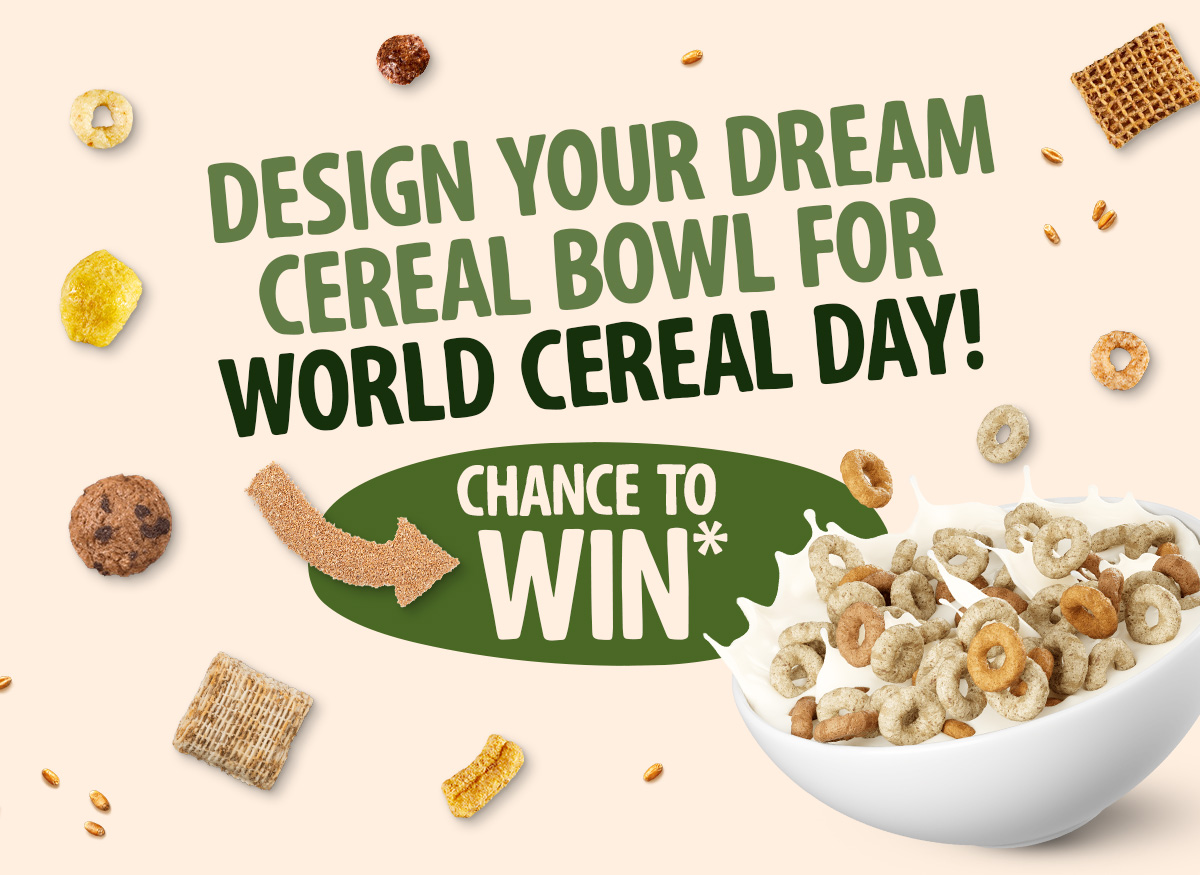 Design your dream cereal bowls for World Cereal Day
