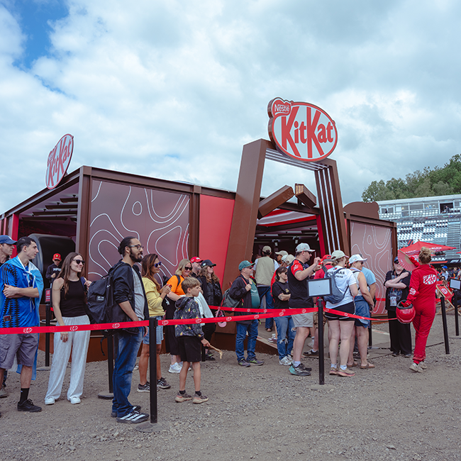 KITKAT Bar in a pit stop